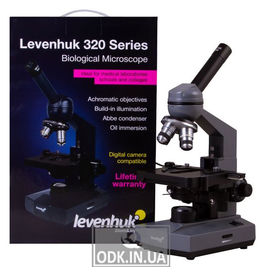 Levenhuk 320 PLUS microscope, monocular