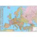 Europe. Political map. 110x77 cm. M1: 5 400 000. Cardboard, lamination, laths (4820114950505)